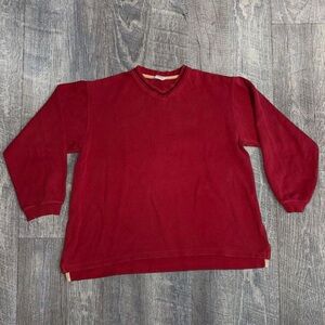Columbia Men's Deep Red V-Neck Sweater